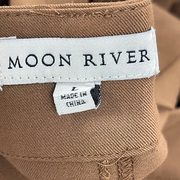 Moon River Straight Fit Brown Midi Skirt - Large - NWT - Picture 3 of 5